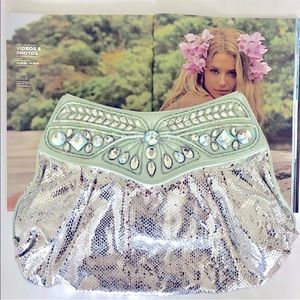 Buba London Clutch mint green with jewels